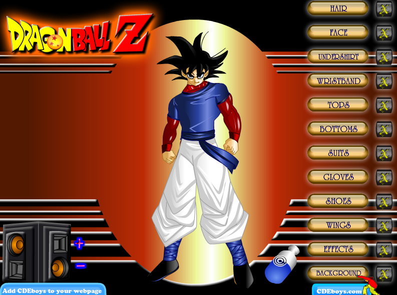 Dragon Ball Z Dress Up