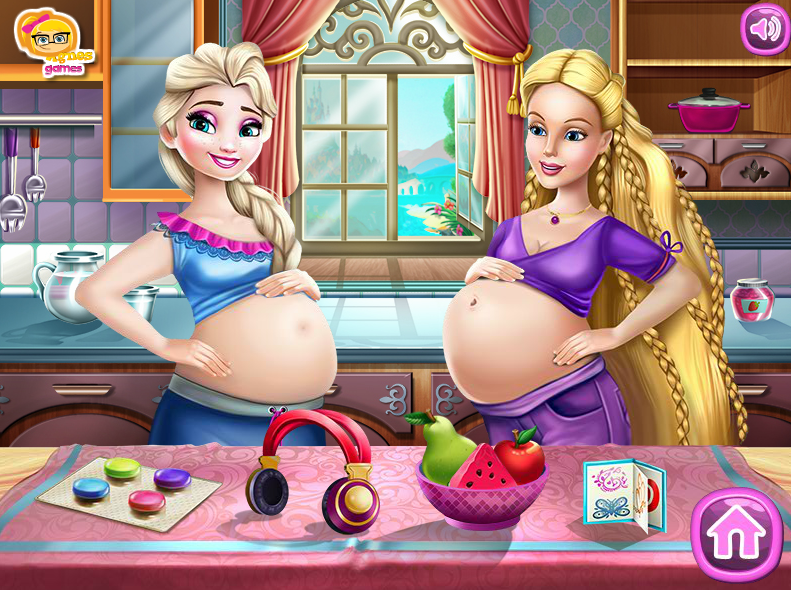 Elsa and Barbie Pregnant BFFs