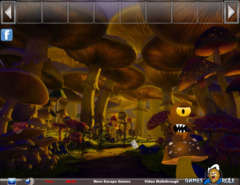 Alien Mushroom Forest Escape