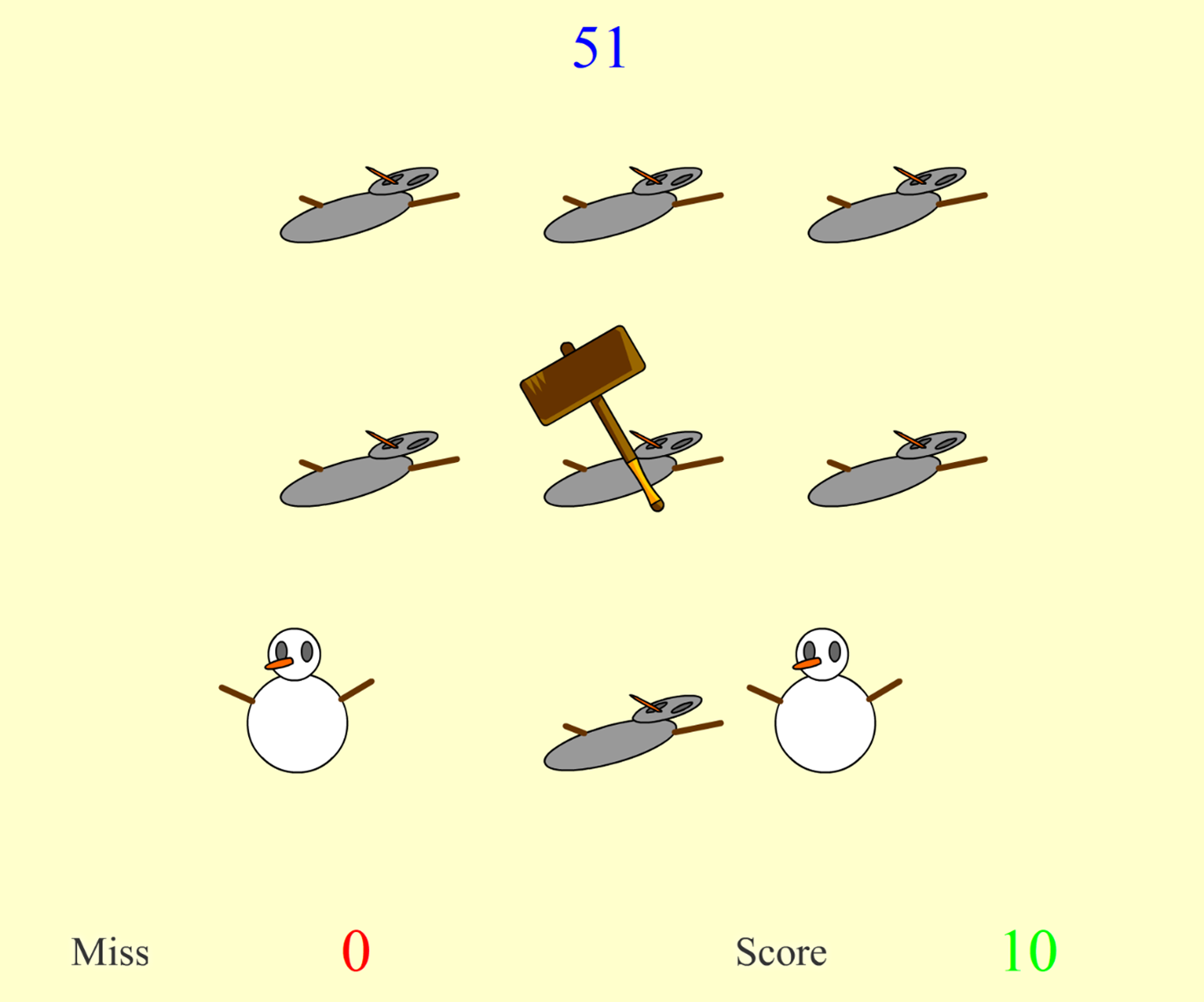 Whack A Snowman Game