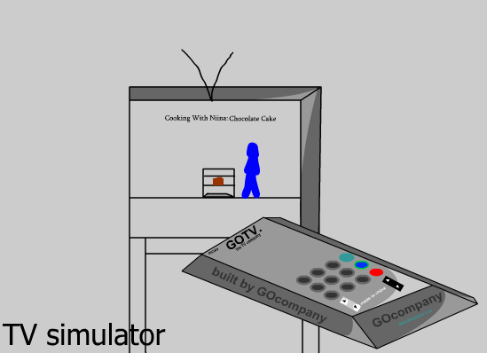 Watching TV (Television Simulator By Maynite)