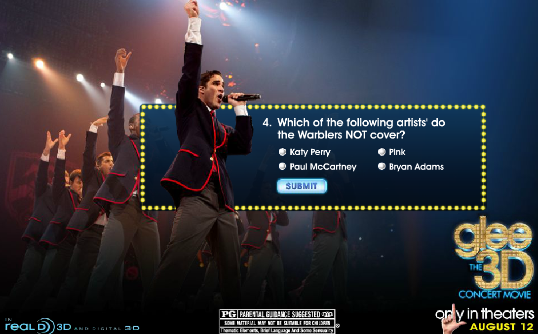 Glee the 3D Concert Movie: How Gleeky are you?