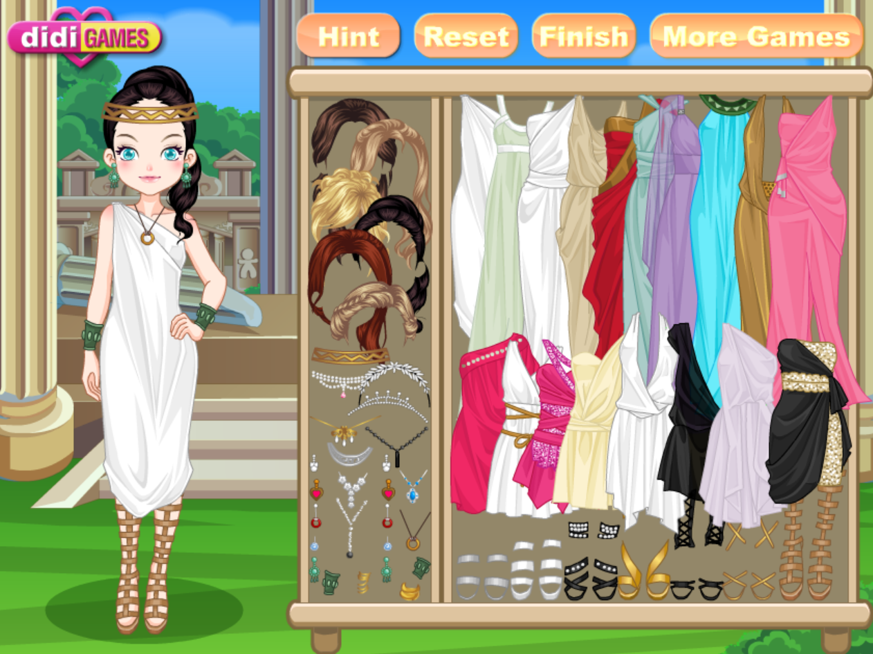 Greek Goddess Dress Up Game