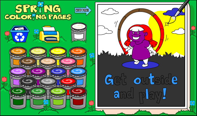 Spring Coloring Pages