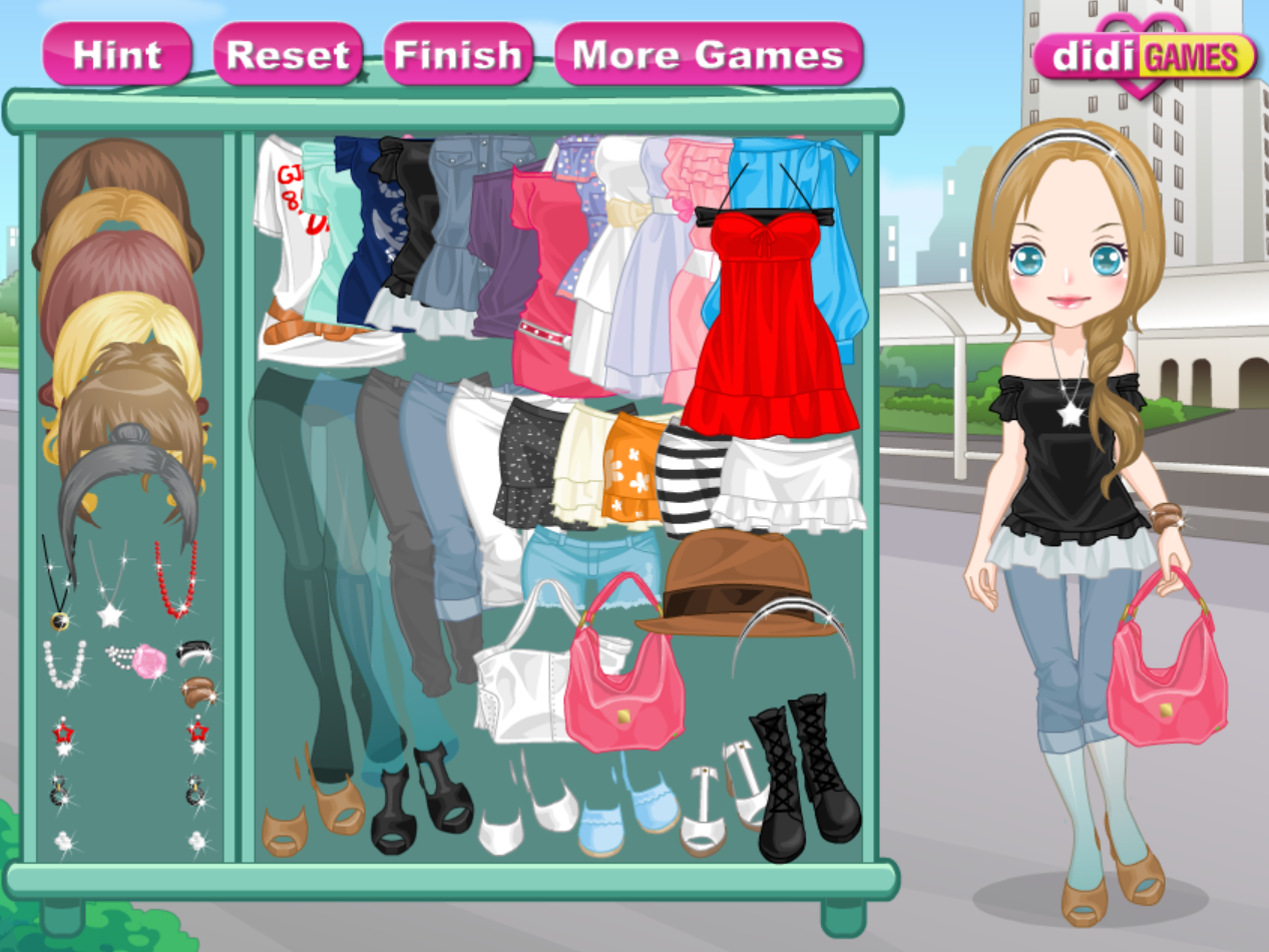 Strapless Fashion Dress Up Game