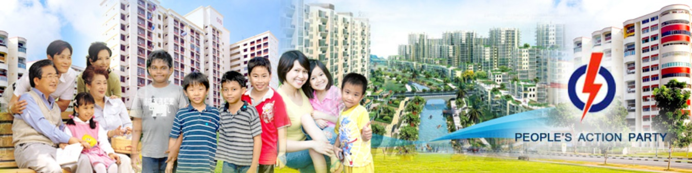 People's Action Party Singapore Website Banner