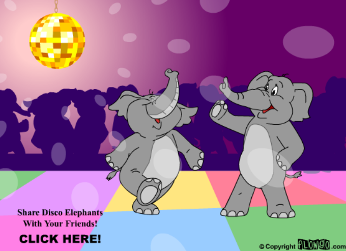 Groovy Disco Elephants