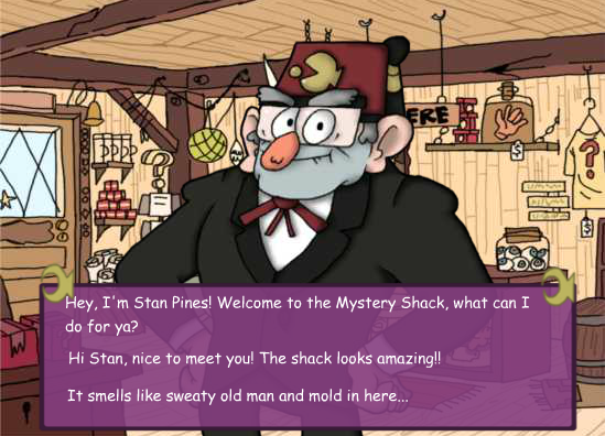 Gravity Falls Dating Sim. Test With Stan Pines!!!