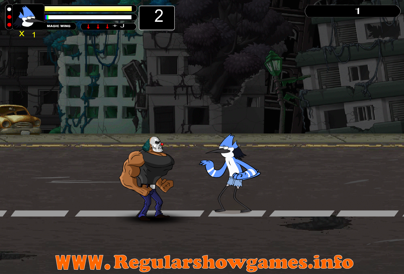 Regular Show Street Fighter