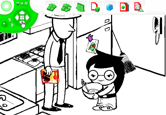 TT: Explore the house using game mechanics.