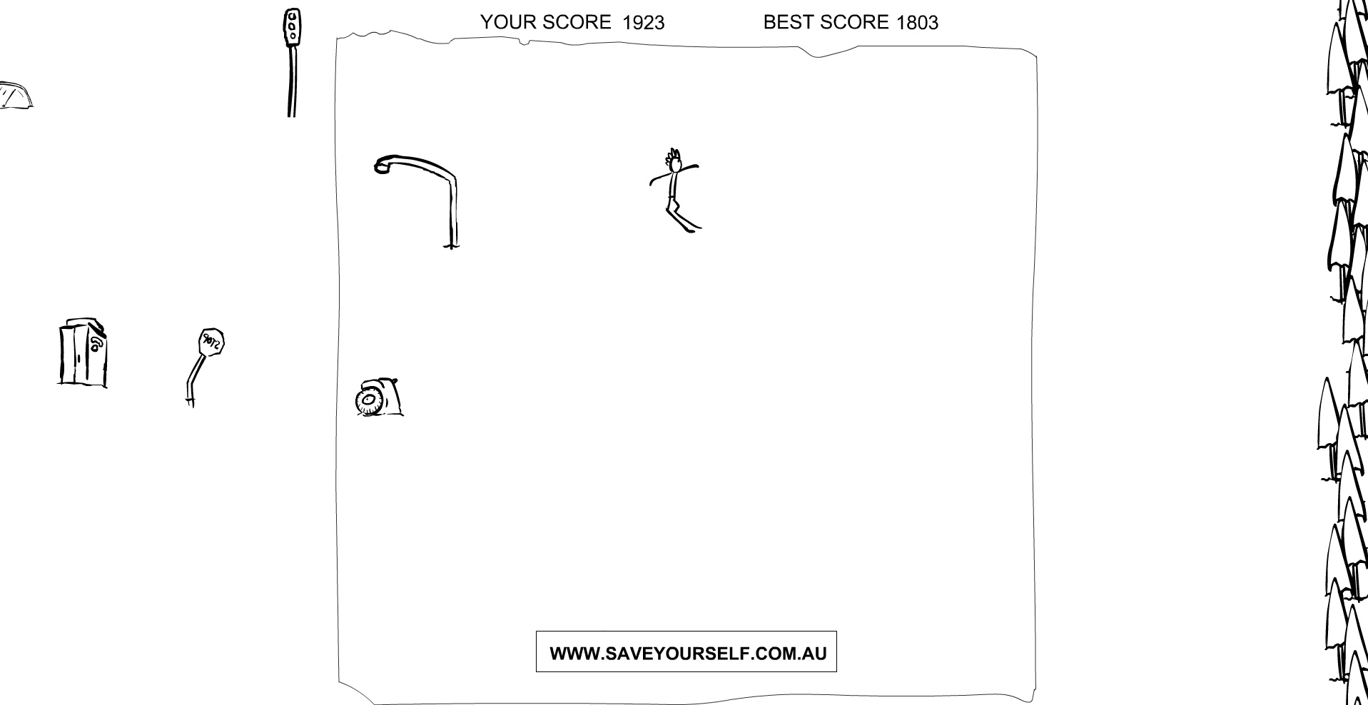 THE "YOU COULDN'T SKI TO SAVE YOURSELF" GAME