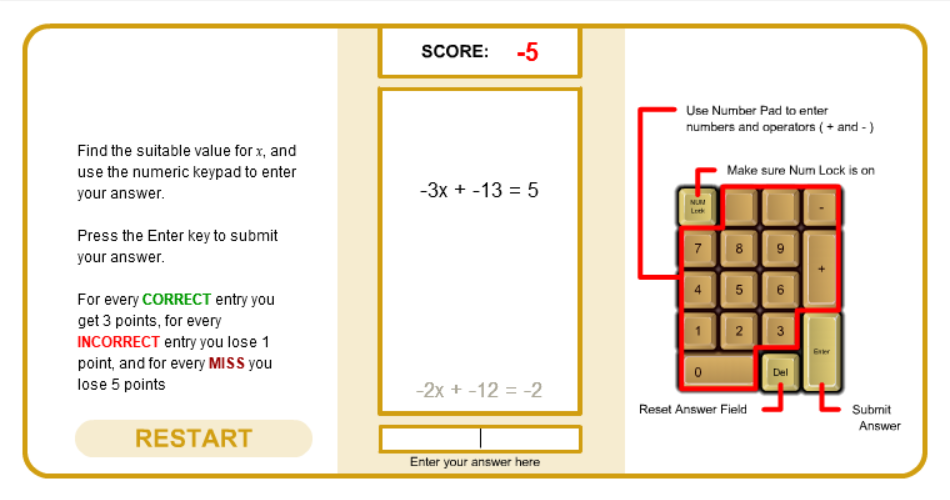 Equation Tetris