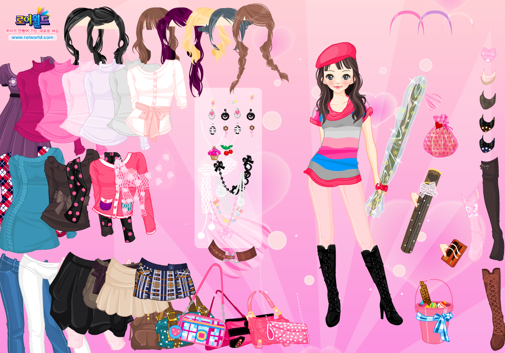 Roiworld Pink Glitter Dress Up