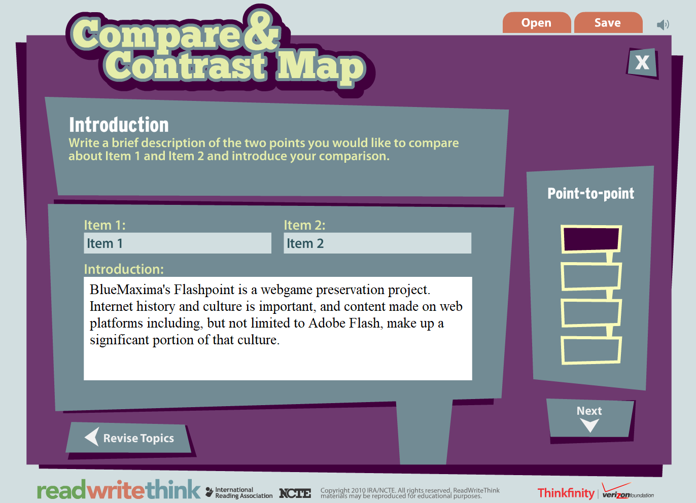 Compare & Contrast Map