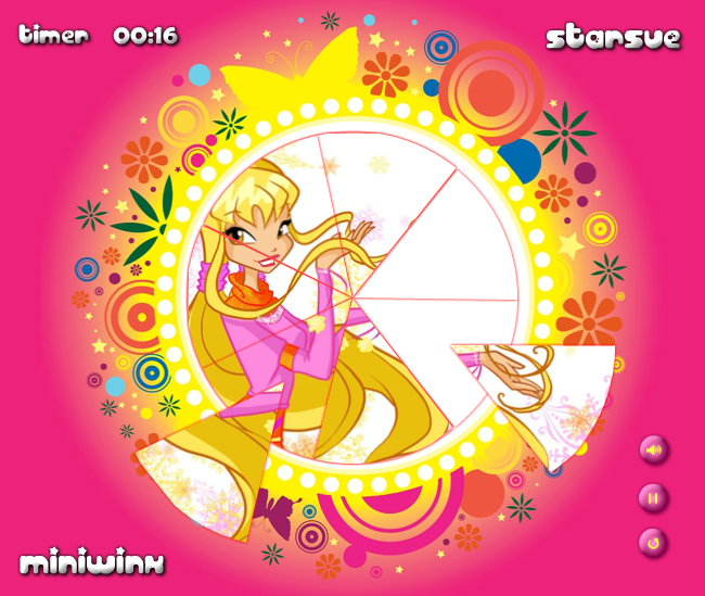 Winx Winter Style: Round Puzzle