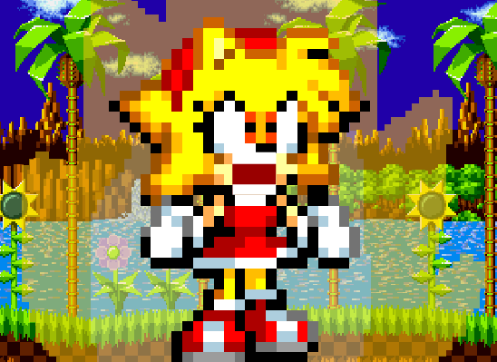 Super Sonic Transformation (Sonic Sprites)