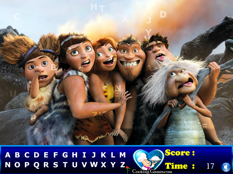 The Croods Hidden Letters