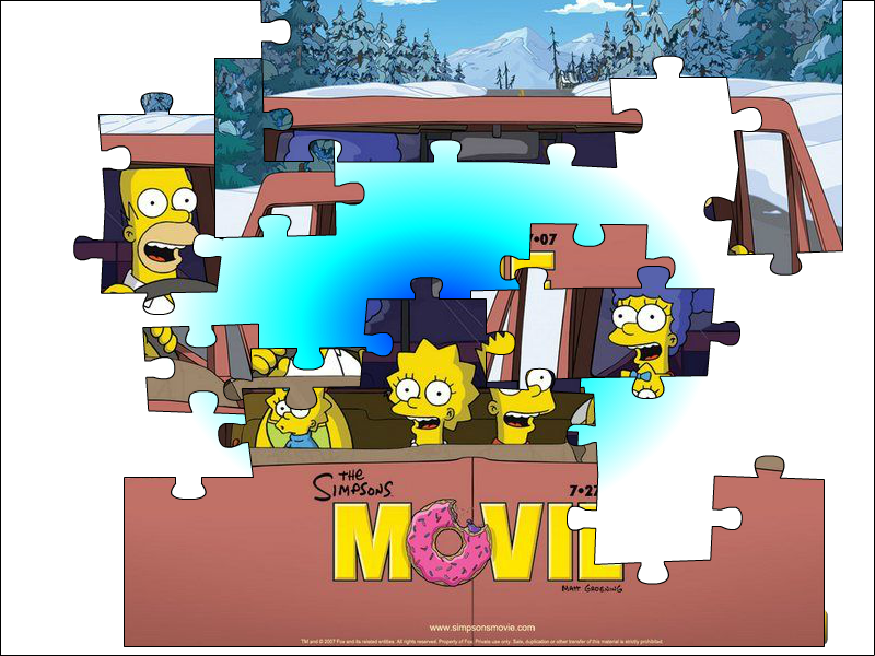 Simpson Car Puzzle Game