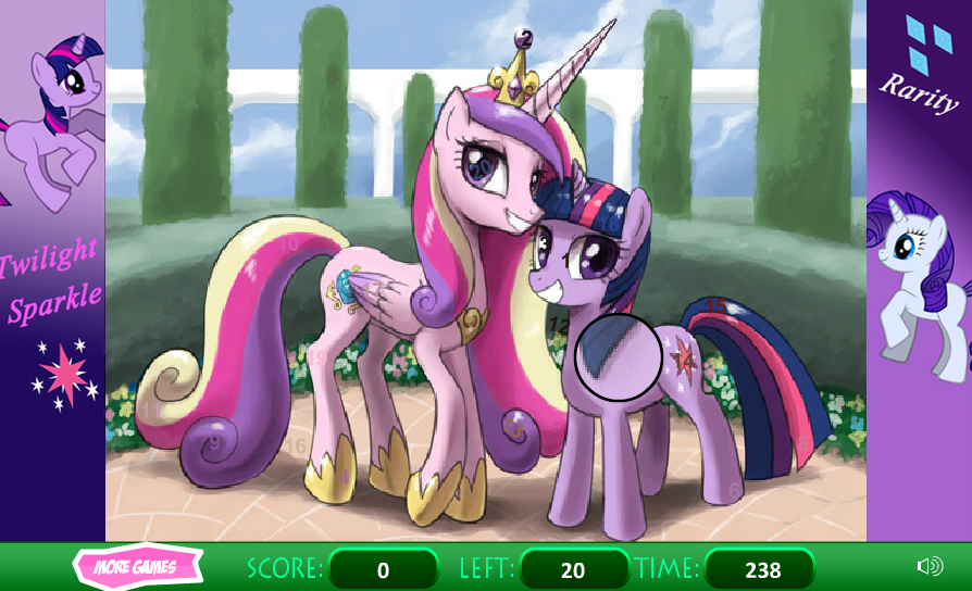 Pony Hidden Numbers