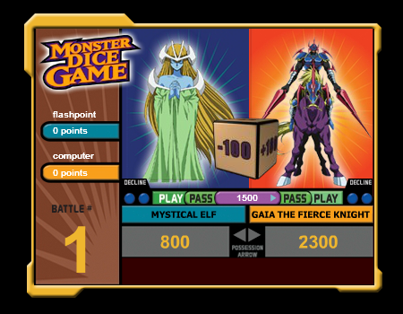 Monster Dice Game