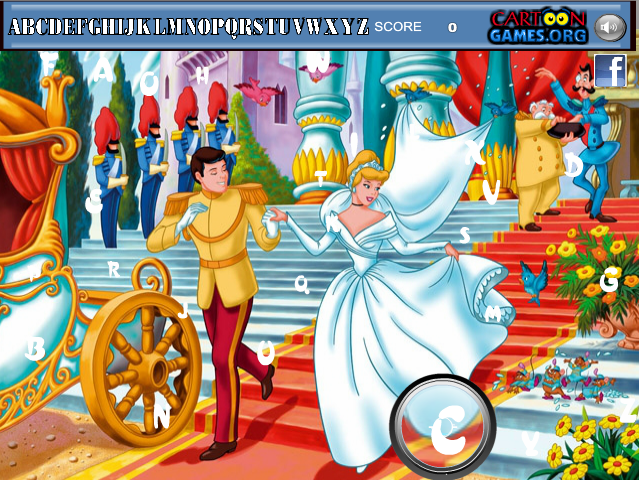 Princess Cinderella Hidden Alphabets