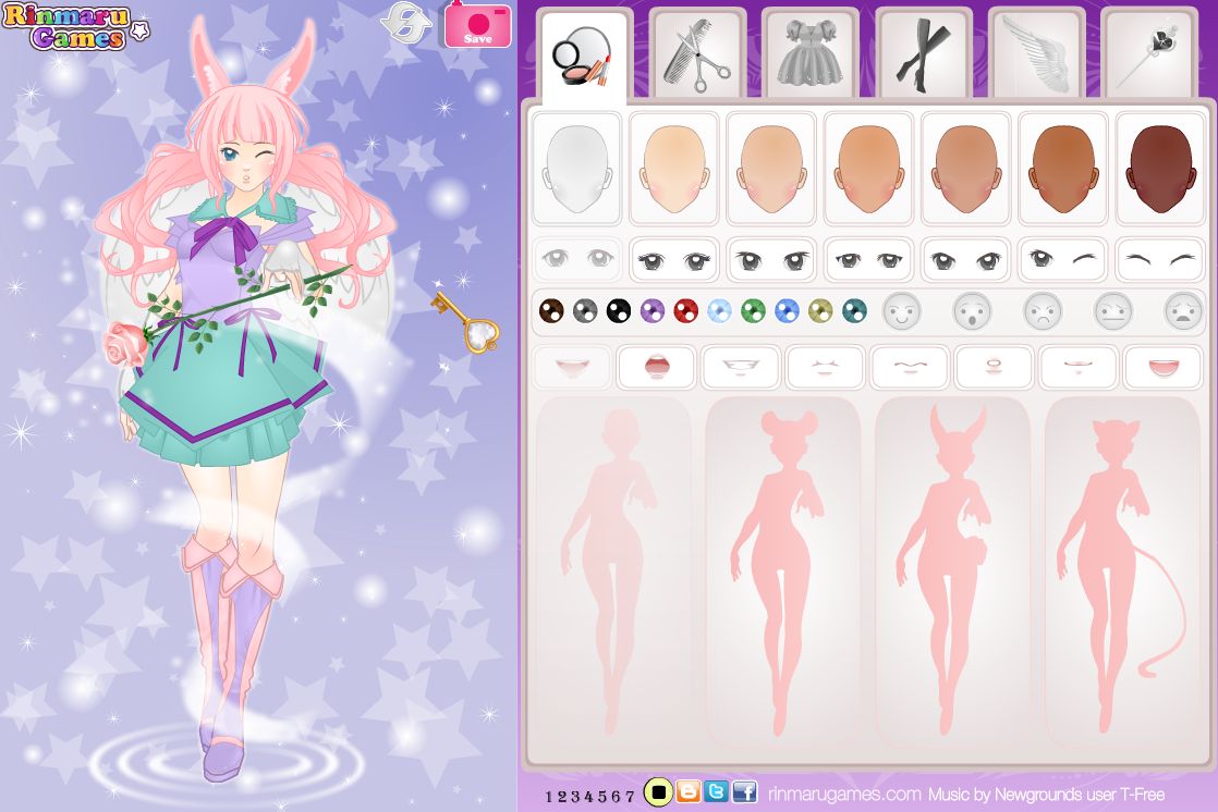 Anime Magical Girl Dress Up Game