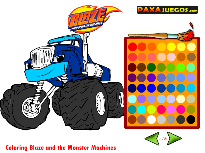 Coloring Blaze and the Monster Machines