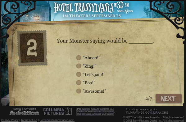 Hotel Transylvania: What Monster Are You?