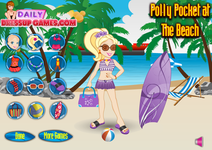 Polly Pocket At The Beach