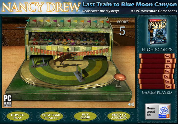 Nancy Drew: Last Train to Blue Moon Canyon Minigame