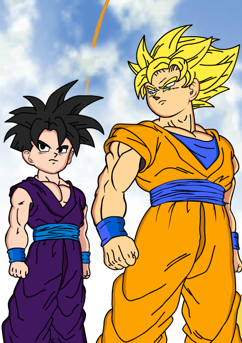 Goku and Gohan