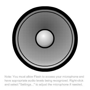 Blurred Microphone Speaker