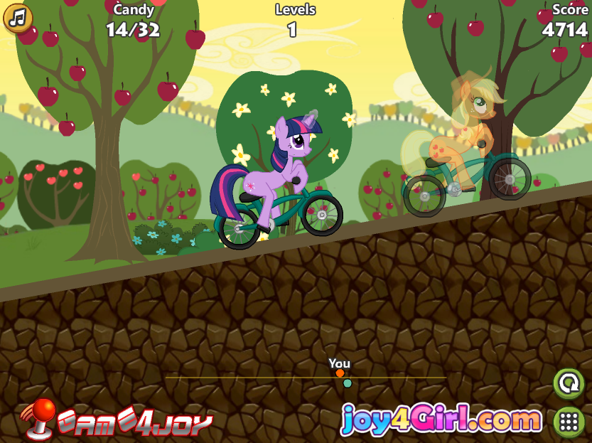 Little Pony Bike Racing