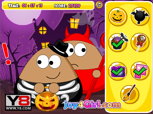 Pou Halloween Slacking