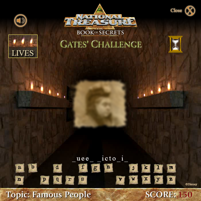 National Treasure: The Book of Secrets - Gates' Challenge