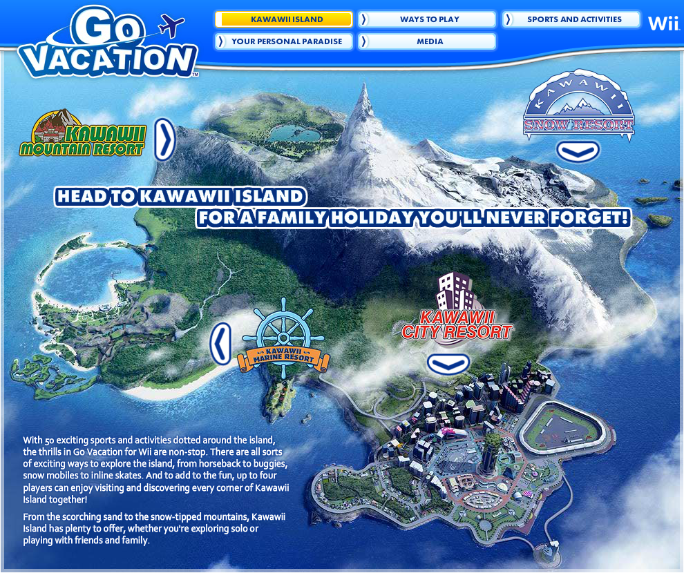 Go Vacation Microsite