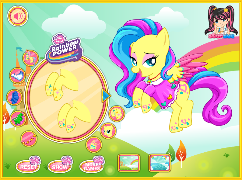 Fluttershy My Little Pony Rainbow Power Style