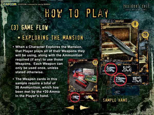Resident Evil Deck Building Game: Game Tutorial
