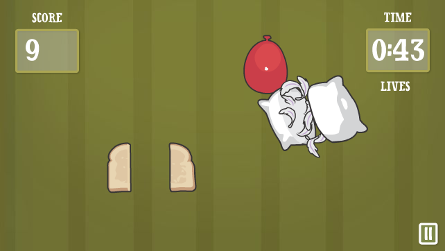 Bad Kitty in Slicing Game