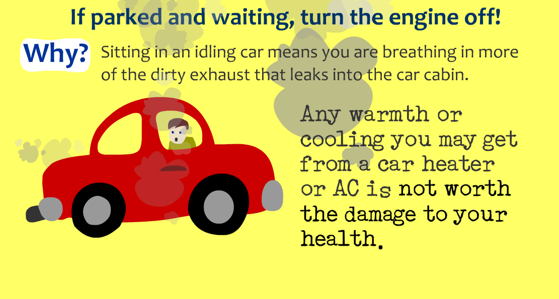 Earth Tips 3: Turn Off the Car