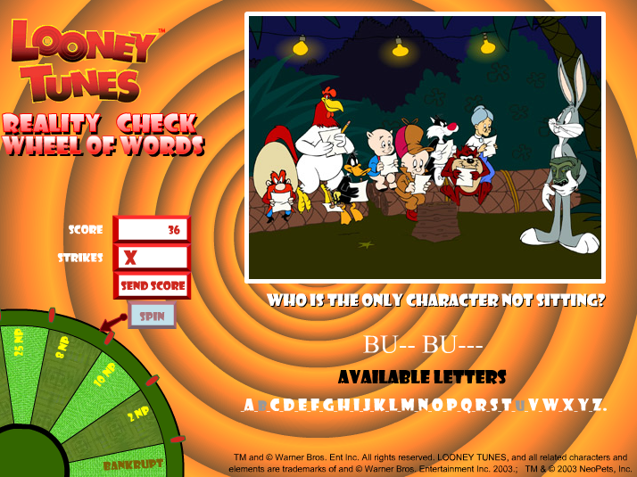 Looney Tunes Reality Check: Wheel of Words