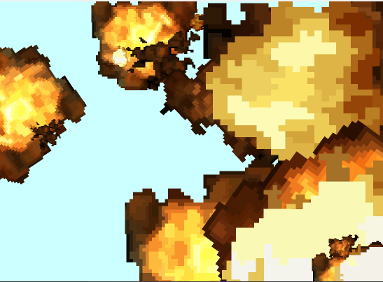 Mario in explosion city