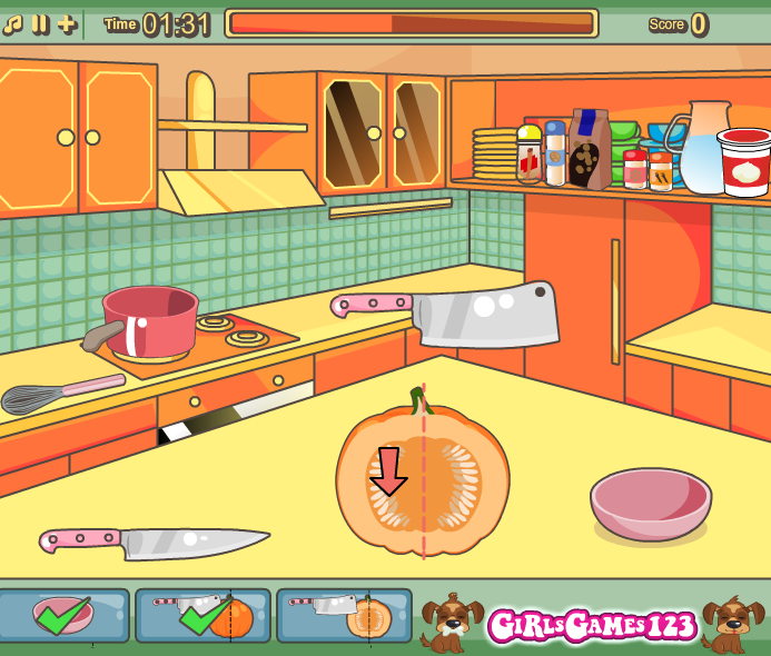 Mia Cooking Pumpkin Pie