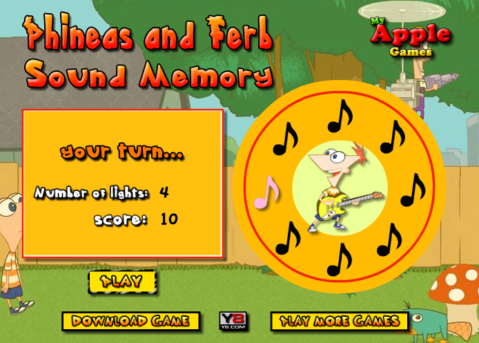 Phineas and Ferb Sound Memory