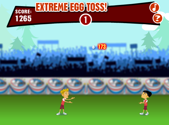 Extreme Egg Toss!
