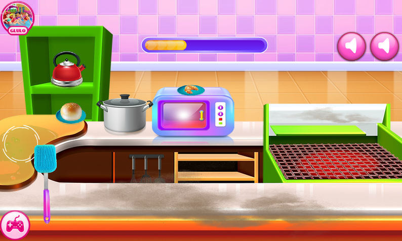 Fast Food Cooking & Cleaning