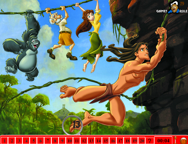 Hidden Numbers: Tarzan