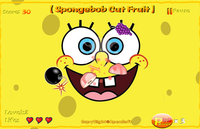 Spongebob Cut Fruit