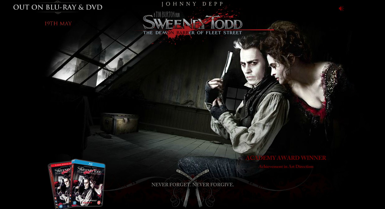 Sweeney Todd: The Demon Barber of Fleet Street Microsite