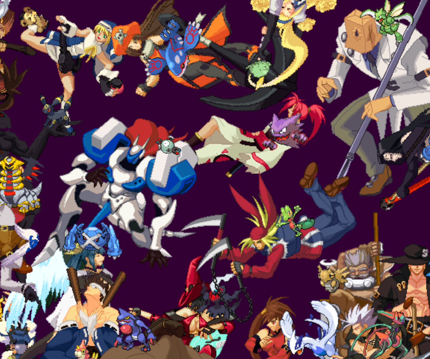 Guilty Gear Pokemon Collage